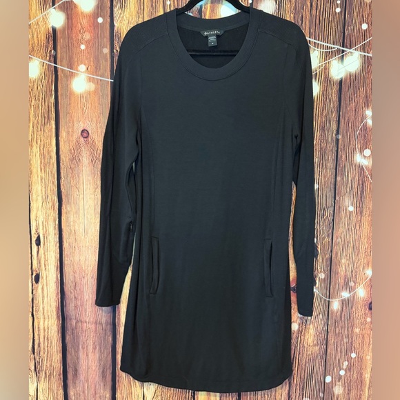 Athleta Black Long Sleeve Dress - Picture 4 of 8